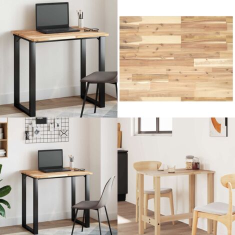 Tablero de mesa rectangular madera maciza acacia 100x60x2 cm - Mesa de comedor - Mesa de centro