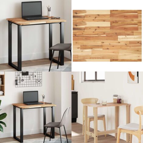 Tablero de mesa rectangular madera maciza acacia 100x60x2 cm - Mesa de comedor - Mesa de centro