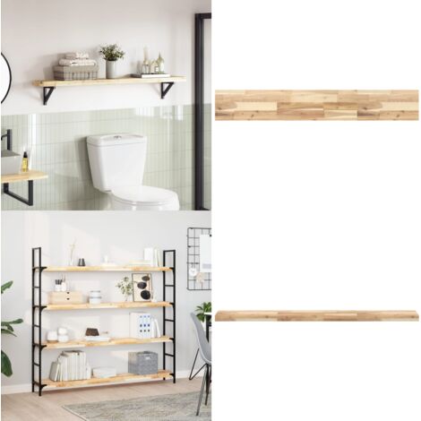 Tablero de mesa rectangular madera maciza acacia 120x20x4 cm - Madera de acacia - Mesa rectangular