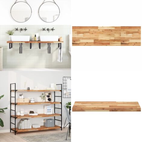 Tablero de mesa rectangular madera maciza acacia 120x40x4 cm - Mesa de acacia - Mesa rectangular