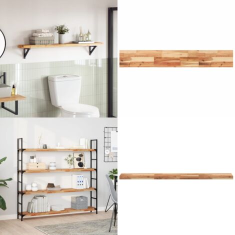 Tablero de mesa rectangular madera maciza acacia 140x20x4 cm - Mesa de acacia - Mesa rectangular