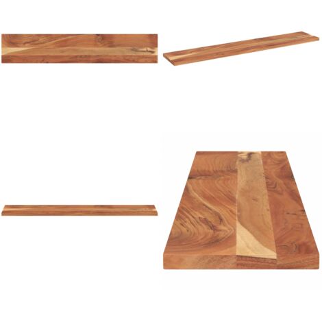 Tablero de mesa rectangular madera maciza acacia 160x20x3,8 cm - Madera maciza - Acacia