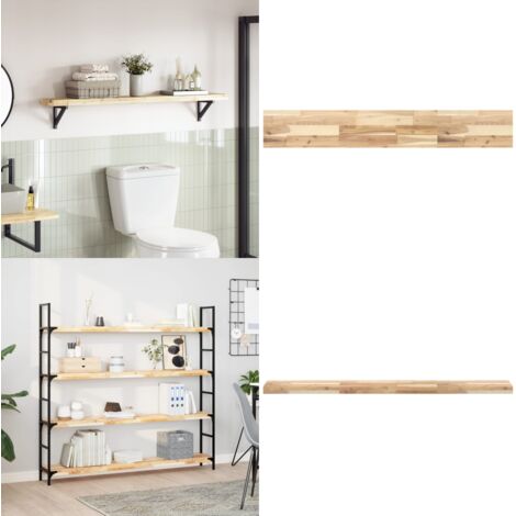 Tablero de mesa rectangular madera maciza acacia 160x20x4 cm - Madera de acacia - Mesa de acacia