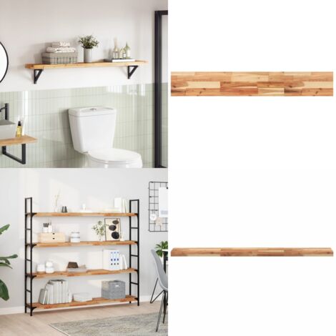 Tablero de mesa rectangular madera maciza acacia 160x20x4 cm - Mesa de acacia - Mesa rectangular