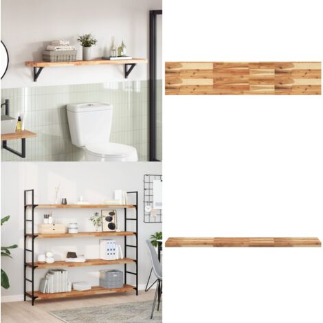 Tablero de mesa rectangular madera maciza acacia 160x30x4 cm - Madera de acacia - Mesa rectangular