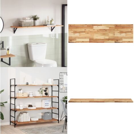 Tablero de mesa rectangular madera maciza acacia 160x40x2 cm - Madera de acacia - Mesa de acacia