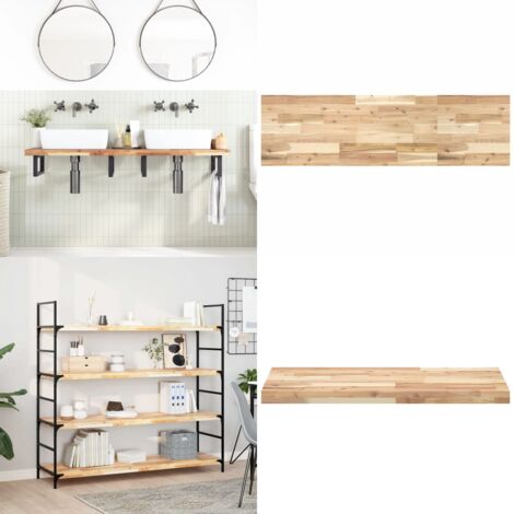 Tablero de mesa rectangular madera maciza acacia 160x40x4 cm - Madera de acacia - Mesa rectangular
