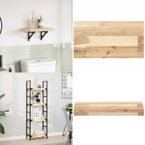 Tablero de mesa rectangular madera maciza acacia 40x20x4 cm - Madera de acacia - Mesa rectangular
