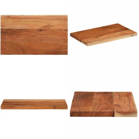 Tablero de mesa rectangular madera maciza acacia 40x30x3,8 cm - Madera de acacia - Mesa de bar