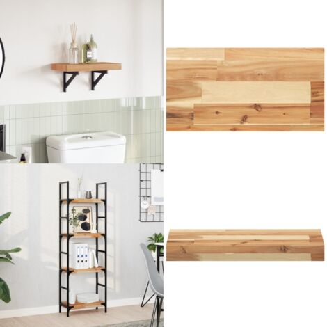 Tablero de mesa rectangular madera maciza acacia 60x20x4 cm - Madera de acacia - Mesa de acacia