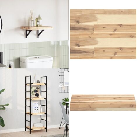 Tablero de mesa rectangular madera maciza acacia 60x30x4 cm - Madera de acacia - Mesa de acacia