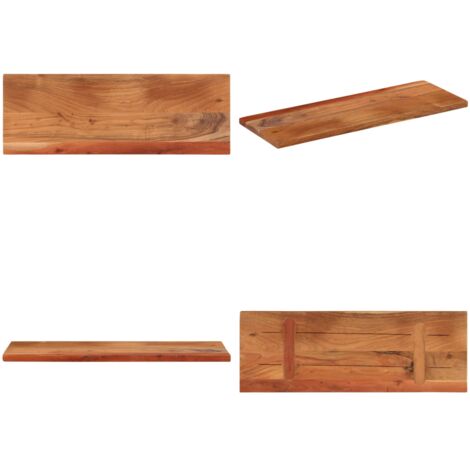 Tablero de mesa rectangular madera maciza acacia 70x20x3,8 cm - Madera maciza - Acacia