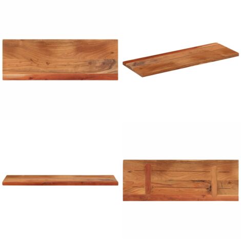 Tablero de mesa rectangular madera maciza acacia 70x30x3,8 cm - Madera maciza - Acacia