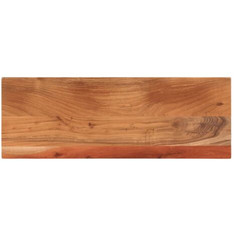 Tablero de mesa rectangular madera maciza acacia 80x20x3,8 cm
