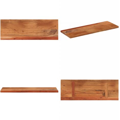 Tablero de mesa rectangular madera maciza acacia 80x20x3,8 cm - Acacia - Mesa de bar
