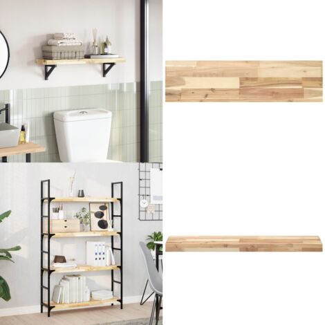 Tablero de mesa rectangular madera maciza acacia 80x20x4 cm - Mesa de acacia - Mesa rectangular