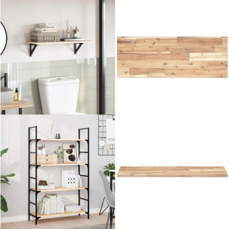 Tablero de mesa rectangular madera maciza acacia 80x30x2 cm - Mesa de acacia - Mesa rectangular