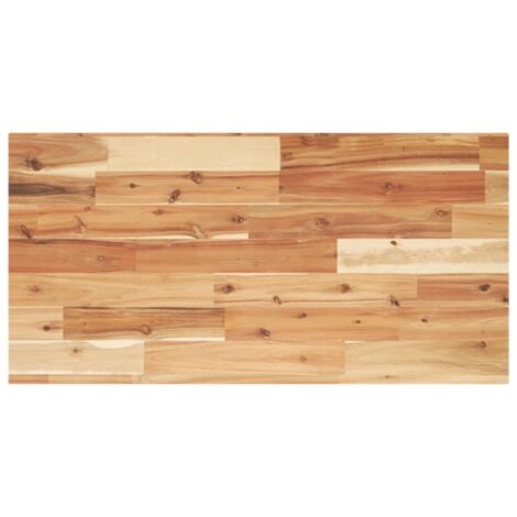 Tablero de mesa rectangular madera maciza acacia 80x40x2 cm vidaXL