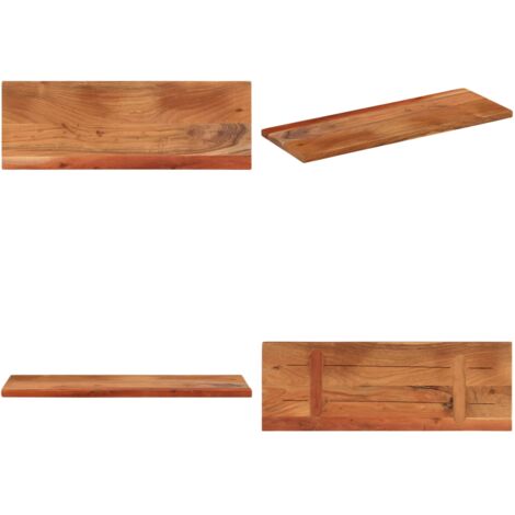 Tablero de mesa rectangular madera maciza acacia 90x30x2,5 cm - Madera maciza - Acacia