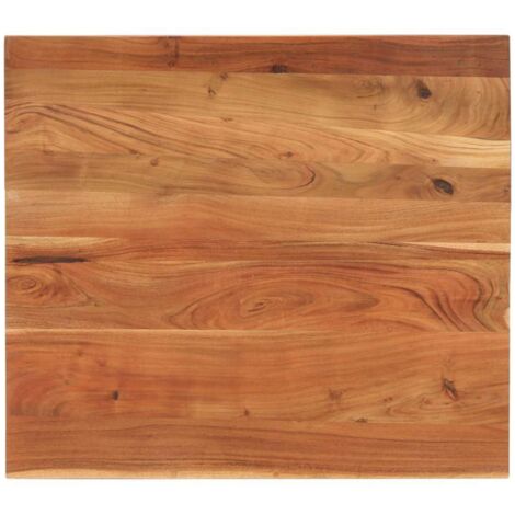 Tablero de mesa rectangular madera maciza acacia 90x80x2,5 cm