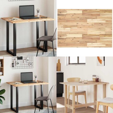 Tablero de mesa rectangular madera maciza de acacia 100x70x2 cm - Mesa de acacia - Mesa rectangular