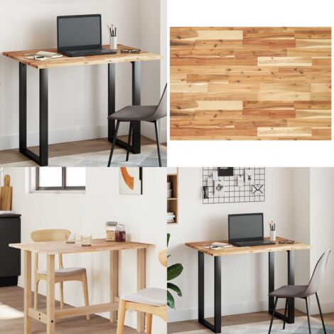Tablero de mesa rectangular madera maciza de acacia 100x70x2 cm - Mesa de acacia - Mesa rectangular