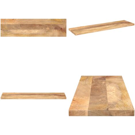 Tablero de mesa rectangular madera maciza mango 100x30x3,8 cm - Madera de mango - Mesa de madera maciza
