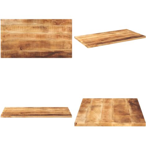 Tablero de mesa rectangular madera maciza mango 100x50x2,5 cm - Mesa de madera maciza - Mesa de mango