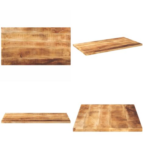 Tablero de mesa rectangular madera maciza mango 100x60x2,5 cm - Mesa de madera maciza - Mesa de mango