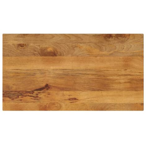 Tablero de mesa rectangular madera maciza mango 100x70x3,8 cm