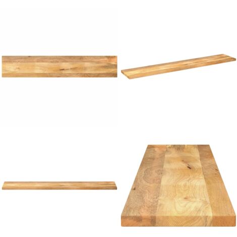 Tablero de mesa rectangular madera maciza mango 140x20x3,8 cm - Madera de mango - Mesa de madera maciza