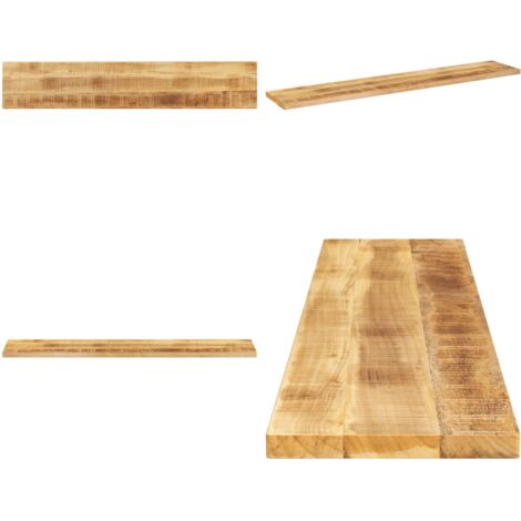 Tablero de mesa rectangular madera maciza mango 180x40x2,5 cm - Mesa de madera maciza - Mesa de mango