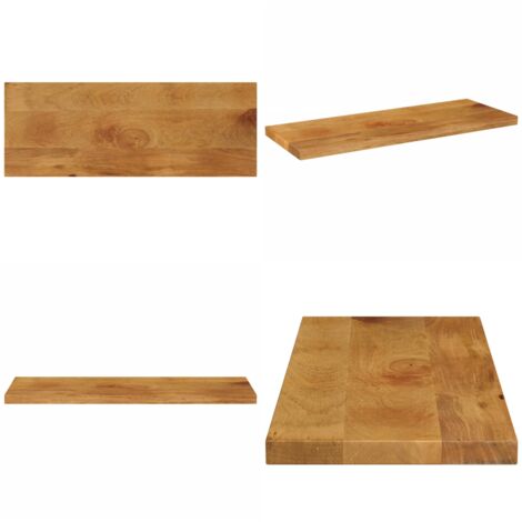 Tablero de mesa rectangular madera maciza mango 70x20x3,8 cm - Madera de mango - Mesa de madera maciza