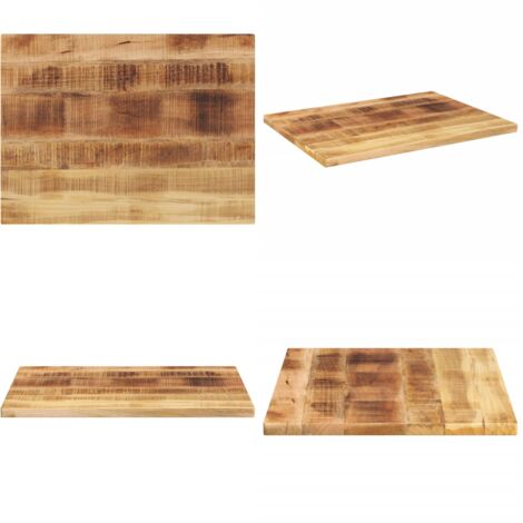 Tablero de mesa rectangular madera maciza mango 70x60x1,5 cm - Mesa de madera maciza - Mesa de mango