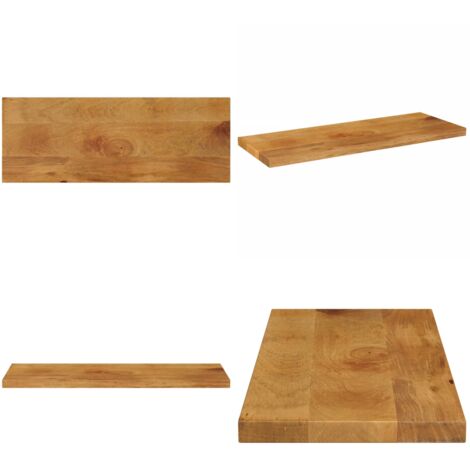 Tablero de mesa rectangular madera maciza mango 80x20x3,8 cm - Madera de mango - Mesa de madera maciza