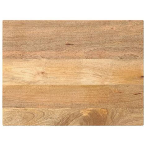 Tablero de mesa rectangular madera maciza mango 80x60x3,8 cm