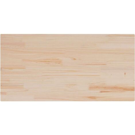 Tablero de mesa rectangular madera maciza pino 100x50x2,5 cm vidaXL