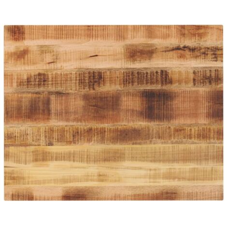 Tablero de mesa rectangular madera mango rugosa 90x80x2,5 cm