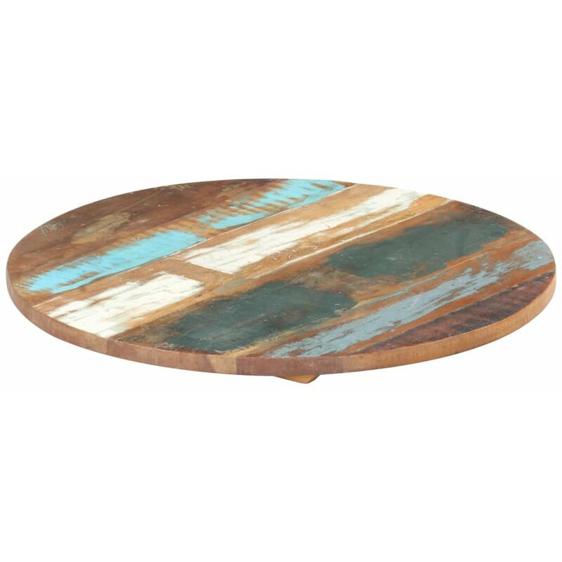 

Tablero de mesa redonda 60 cm 25-27 mm madera maciza reciclada