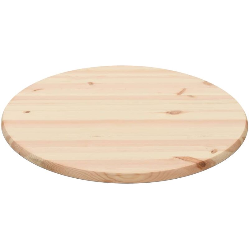 

Tablero de mesa redondo de pino natural 25 mm 70 cm