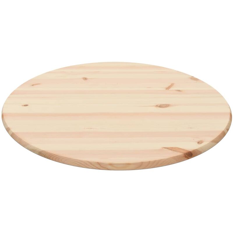 

Tablero de mesa redondo de pino natural 25 mm 90 cm