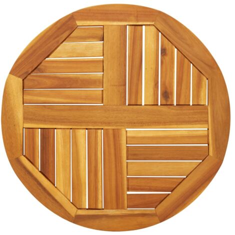 Tablero de mesa redondo madera maciza de acacia Ø60x2 cm
