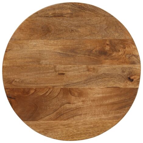 Tablero de mesa redondo madera maciza de mango Ø 50x3,8 cm