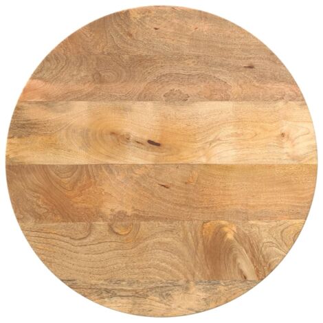 Tablero de mesa redondo madera maciza de mango Ø 60x2,5 cm