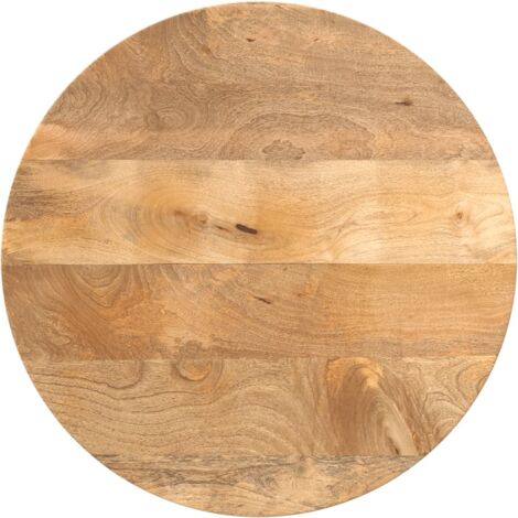 Tablero de mesa redondo madera maciza de mango Ø 60x3,8 cm vidaXL