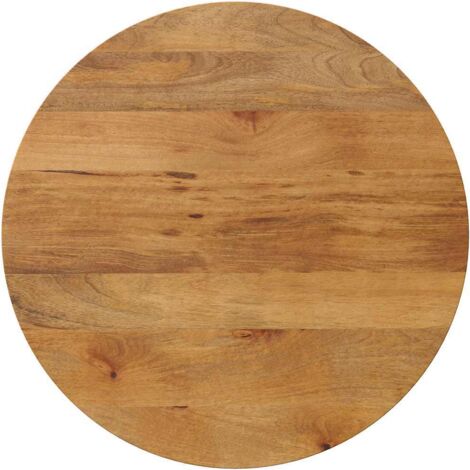 Tablero de mesa redondo madera maciza de mango Ø 70x2,5 cm