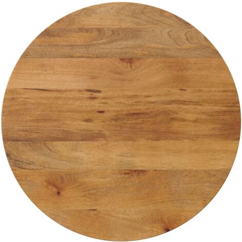 Tablero de mesa redondo madera maciza de mango Ø 80x2,5 cm