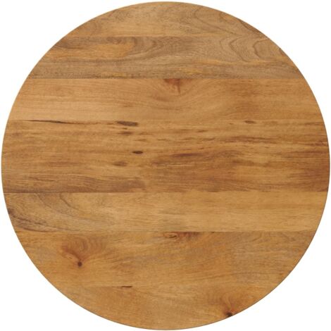 Tablero de mesa redondo madera maciza de mango Ø 80x3,8 cm
