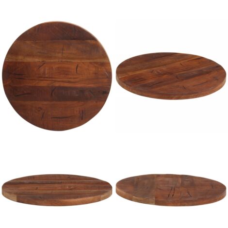 Tablero de mesa redondo madera maciza reciclada Ø 50x2,5 cm - Madera reciclada - Mesa de madera