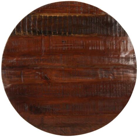 Tablero de mesa redondo madera maciza reciclada Ø 90x2,5 cm